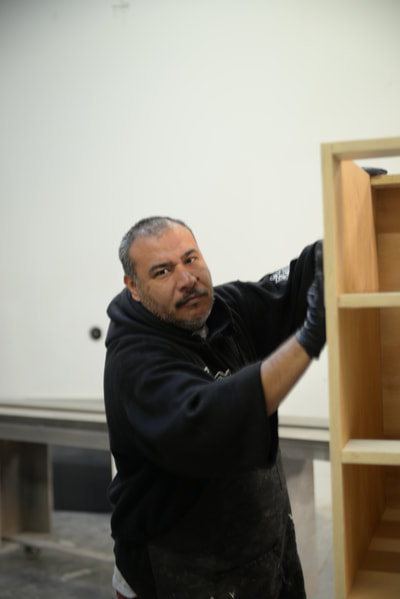 Bath cabinetry detail